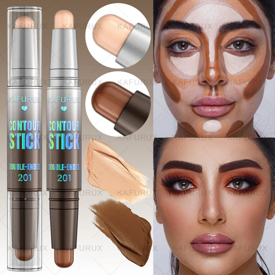 KAFURUX Dual-Ended Contour & Concealer Stick | All Skin Tones Contour Concealer Stick HIP