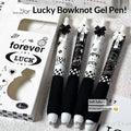 4-Pack Bow Press Gel Pens – 0.5mm Cartoon Quick-Dry Ink Cartoon Gel Pen Set HIP A4