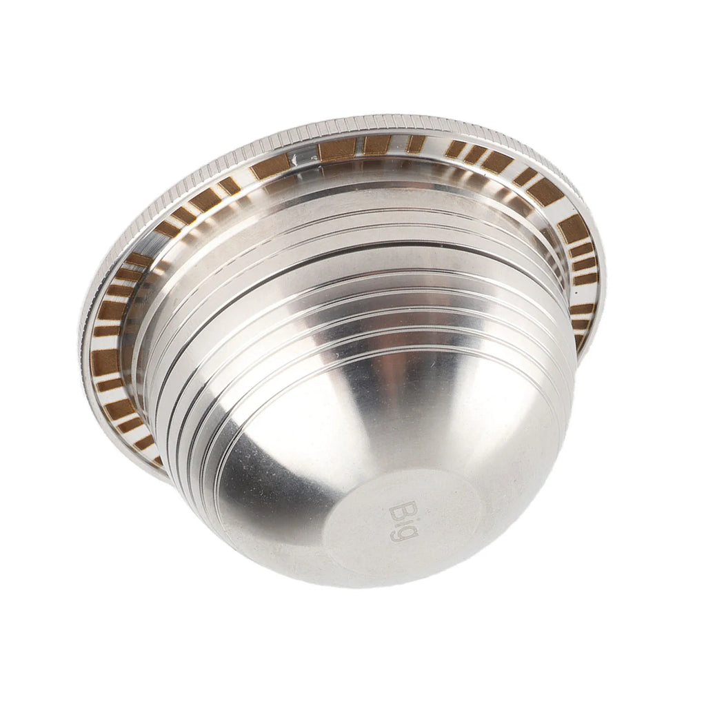 Refillable Coffee Pod Refillable Coffee Pod Fit for Vertuo Plus Stainless Steel Reusable Coffee Capsule with Brush Spoon HIP