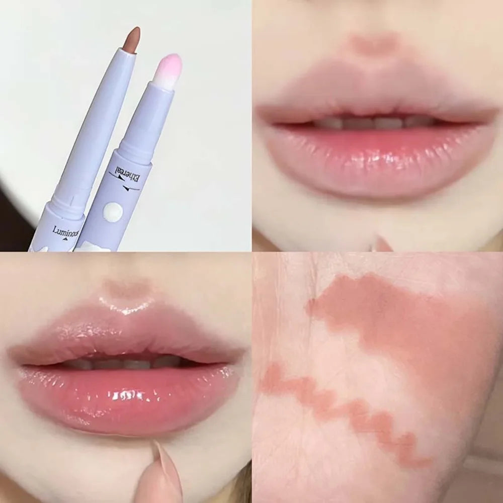 Double Head Rose Pink Lip Liner Matte Long Lasting Natural Lipliner Pencil Nude Brown Lip Liner Lipstick Lips Contour Makeup HIP 03