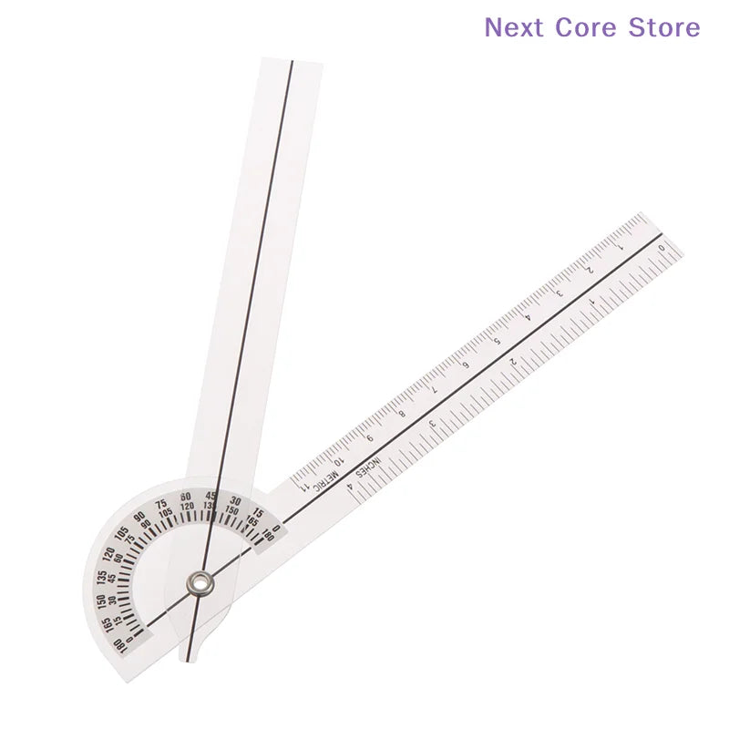 PVC Finger Goniometer 180° Angle Ruler – cm & Inch Protractor Angle Measuring Ruler HIP