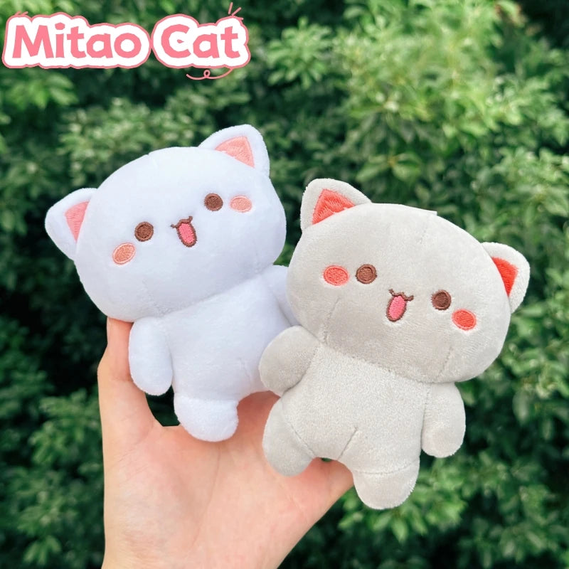 Mitao Cat & Hui Hui Plush Keychain Pendant Dolls – Mini Set Plush Keychain Pendant HIP
