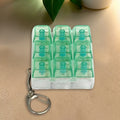 9-Key Mechanical Keyboard Switch Tester Fidget Keychain Toy Fidget Keychain Toy HIP green