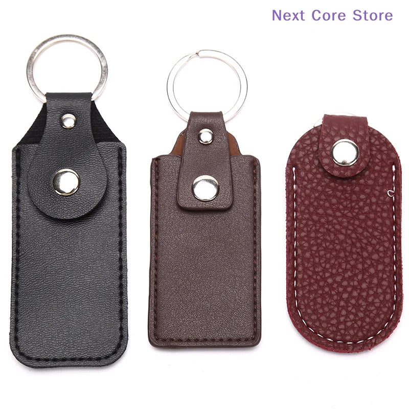 PU Leather USB Flash Drive Case Bag with Key Ring USB Drive Case HIP