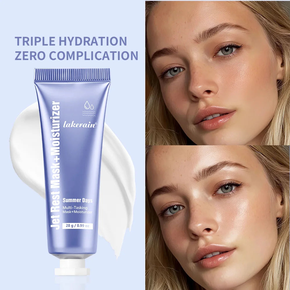 Jet Lag Mask Moisturizer Firm Reduce Lines and Pores Hydrating Nourishing Face Mask with Antioxidants Brightens Even Skin Care HIP