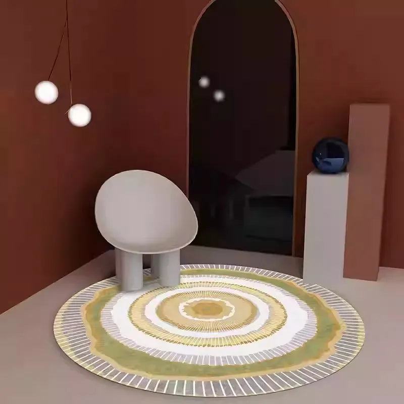 Nordic Round Rug – Anti-Slip Flannel Carpet | Home Décor Round Area Rug HIP 1 40X40CM