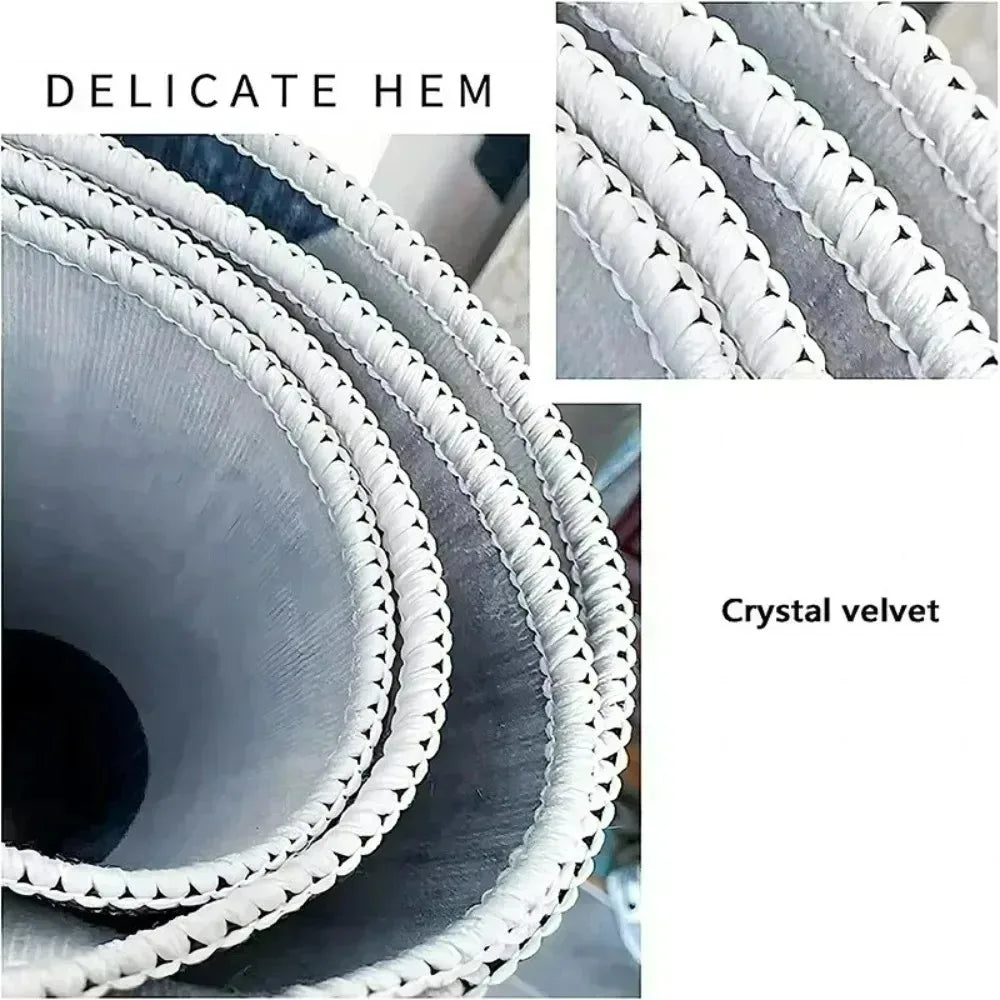 Modern Golden Luxury Area Rug – Non-Slip Polyester Carpet Luxury Area Rug HIP