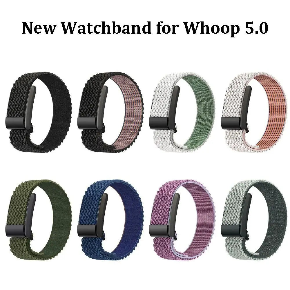 Nylon Replacement Band for Whoop 5.0 – Adjustable & Breathable Fitness Tracker Band HIP