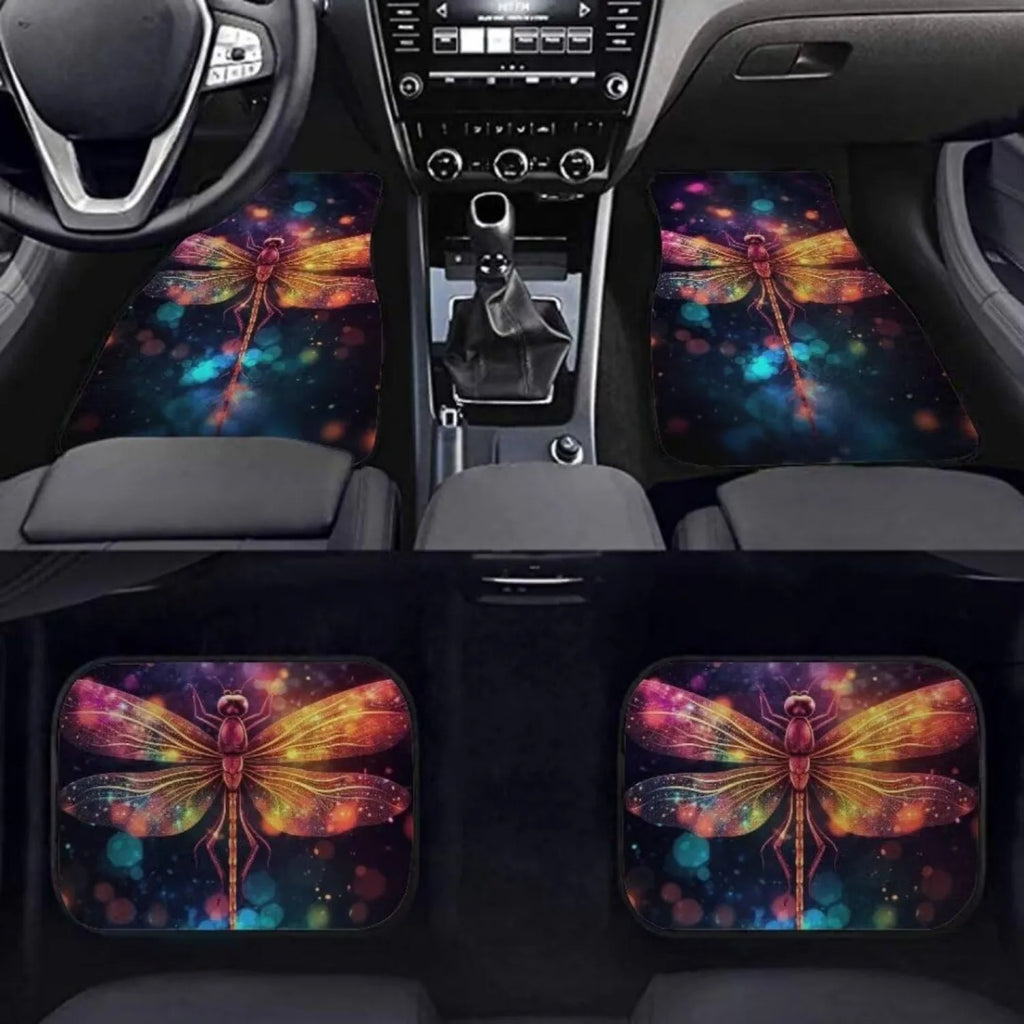 4-Piece Dragonfly All-Weather Heavy Duty Car Floor Mats Set Car Floor Mats HIP