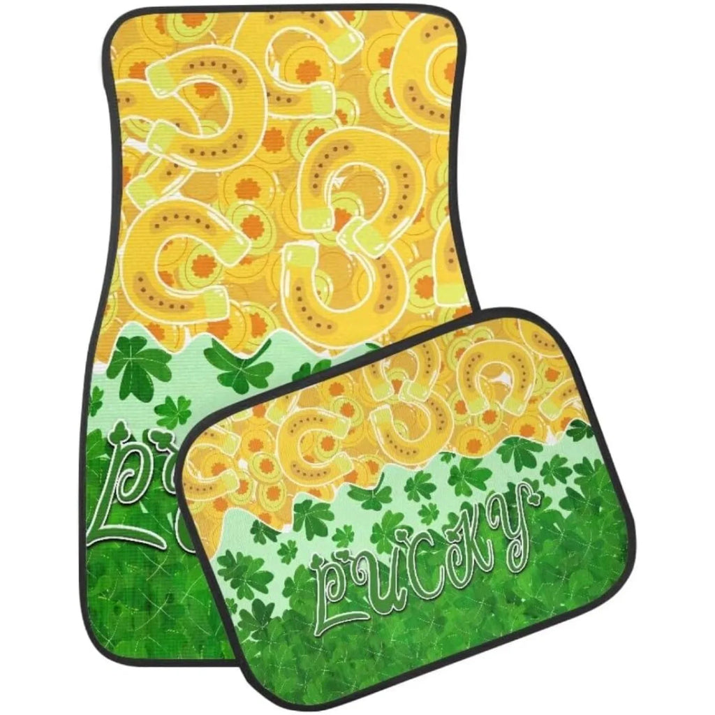 Lucky Clover Car Floor Mats 4-Piece Set – Trucks, SUVs & Vans Car Floor Mats HIP