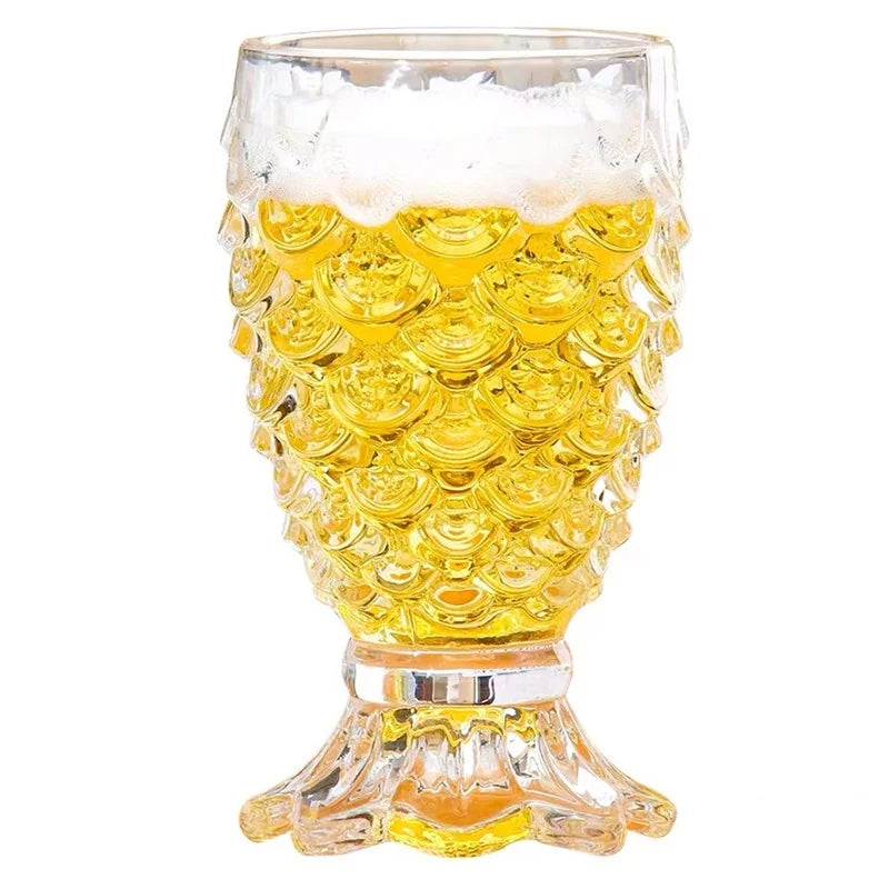 220ml Mermaid Glass Cup – Fish Tail Fish Scale Drinkware Novelty Drinking Glass HIP