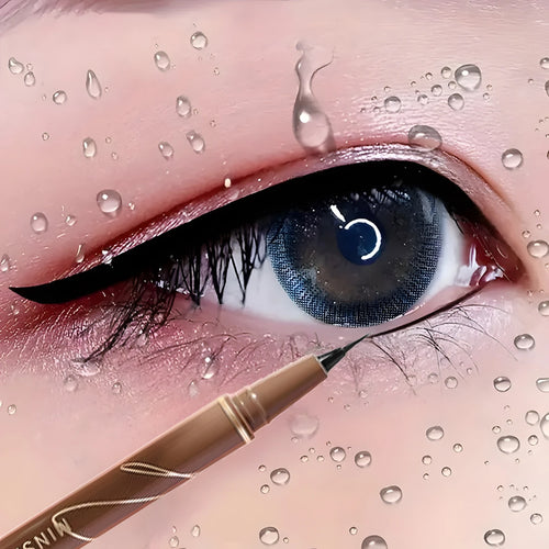 0.01mm Ultra Slender Liquid Eyeliner Pen, Extra Slim Eyebrows Pen Waterproof Professional Sweat Proof Liquid Eye Brow Pencil Lon HIP