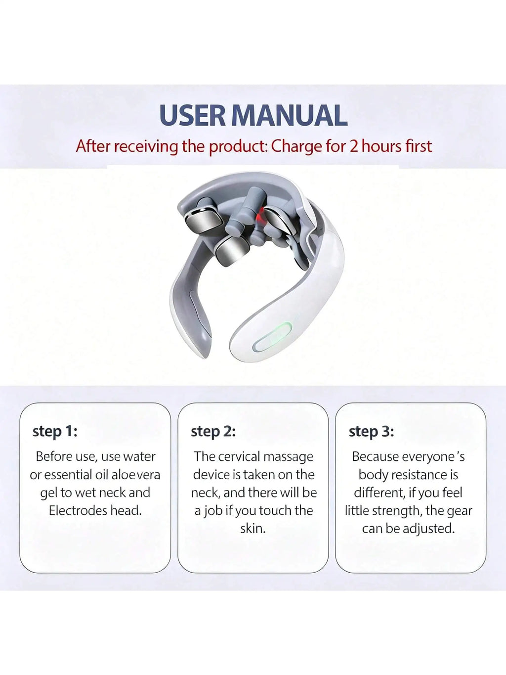 Smart Neck Massager – 5 Modes, Portable & Ergonomic Neck Massager HIP