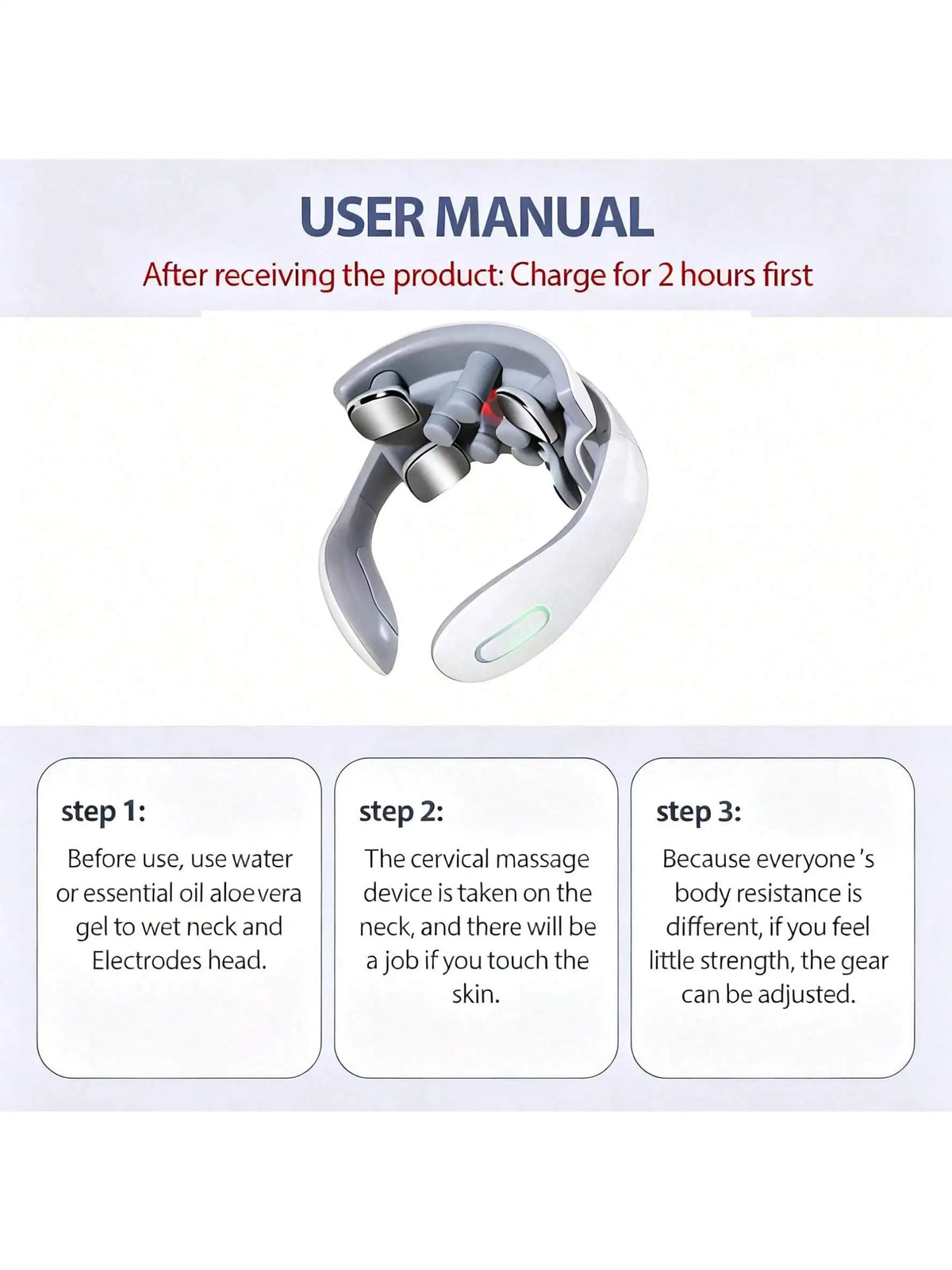 Smart Neck Massager – 5 Modes, Portable & Ergonomic Neck Massager HIP