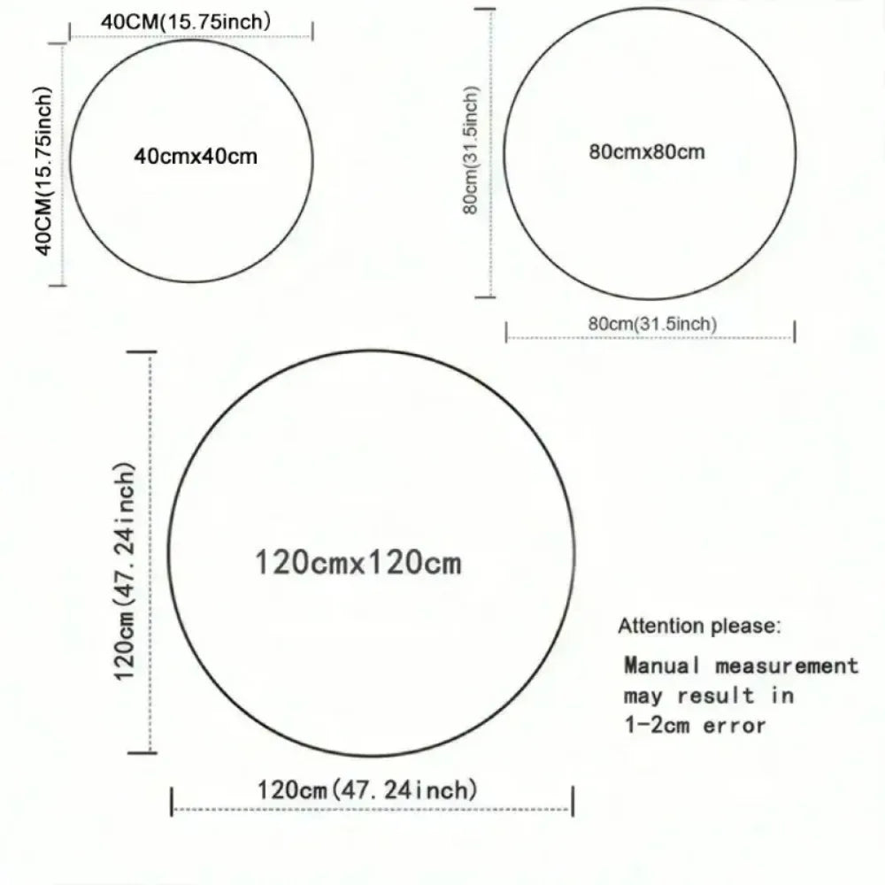 Modern Round Area Rug – Anti-Slip Polyester Floor Mat | HIP Round Area Rug HIP