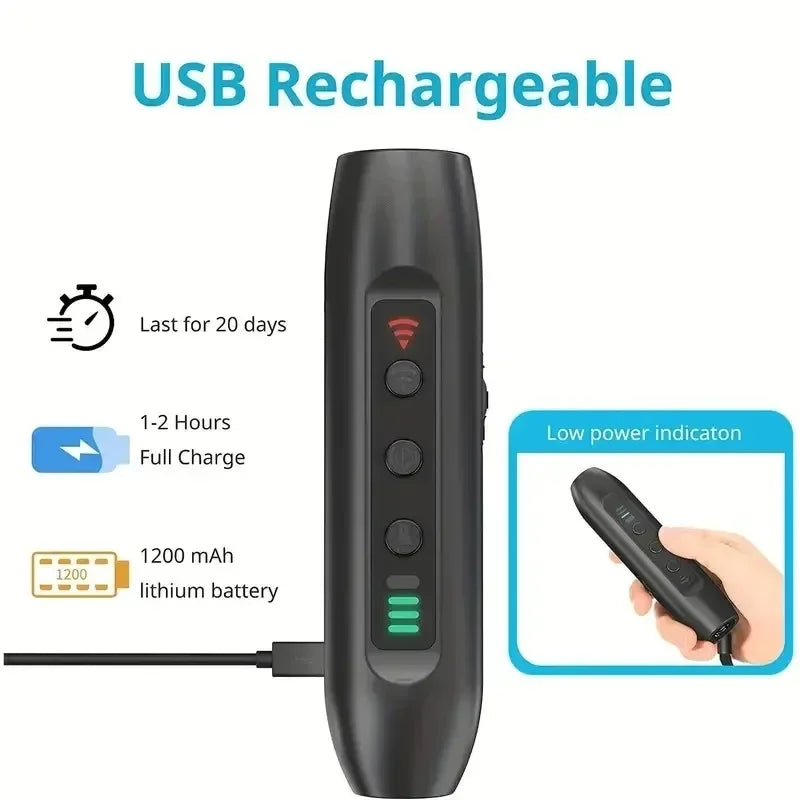 N10 Ultrasonic Dog Repeller Handheld with LED Flashlight Ultrasonic Dog Repeller HIP