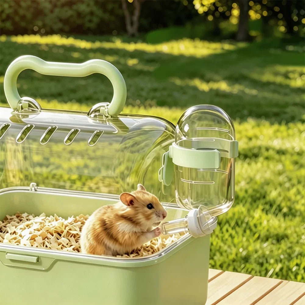 Lightweight Handheld Small Pet Cage Carrying Case Breathable Dragon Cat Hamster Hedgehog Hamster Travel Cage Outdoor Transport HIP