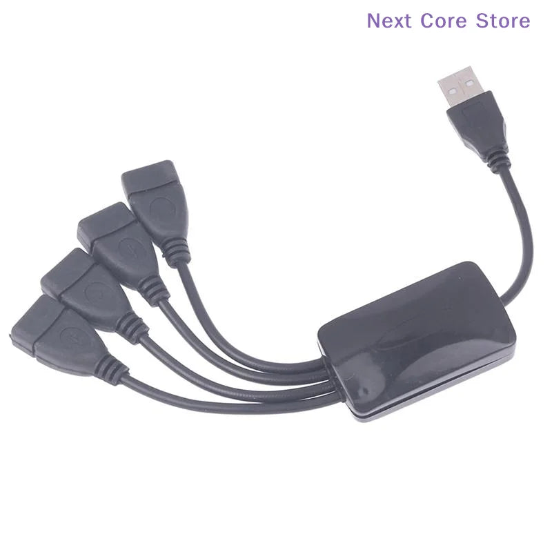 USB 2.0 Hub Splitter – 1 to 4 Port Extension Cable USB Hub Splitter HIP