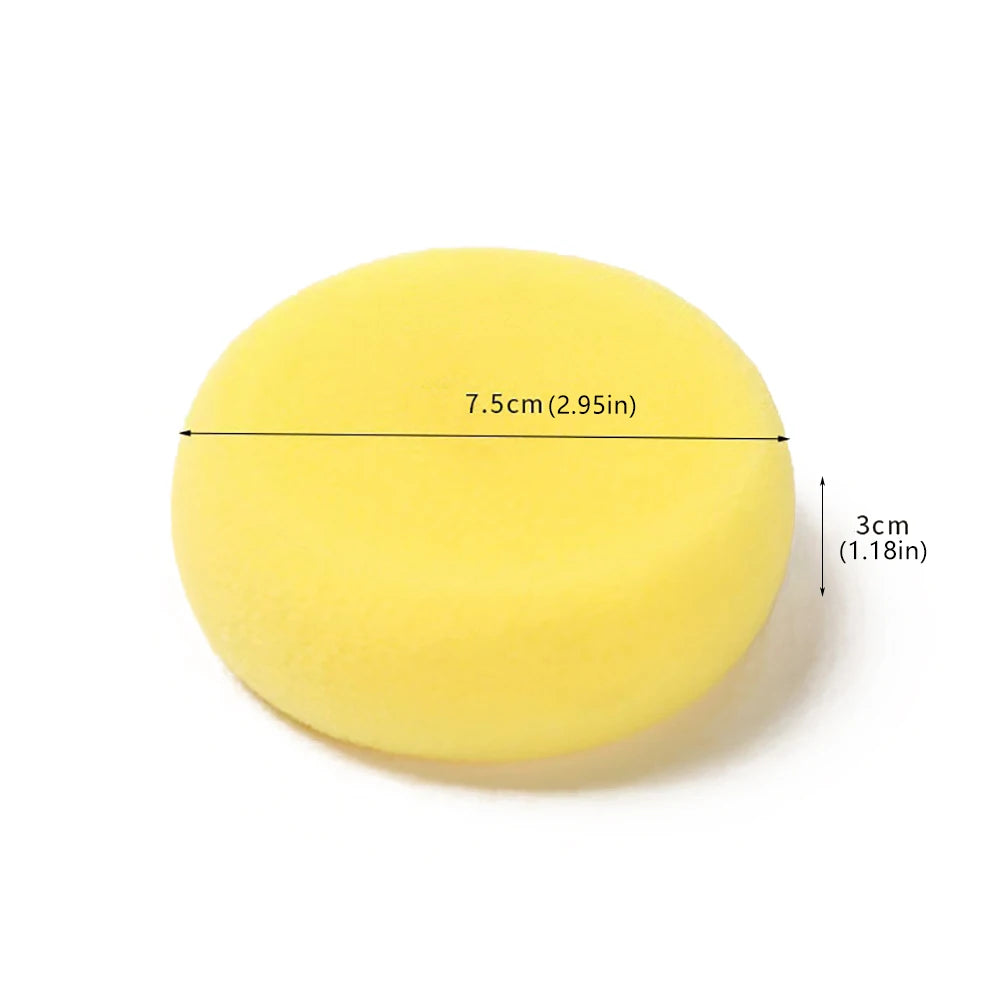 5Pcs Round Sponges Synthetic Practical Circle Sponges Small Sponges Yellow Sponges for Painting Pottery Cleaning Kitchen Tools HIP