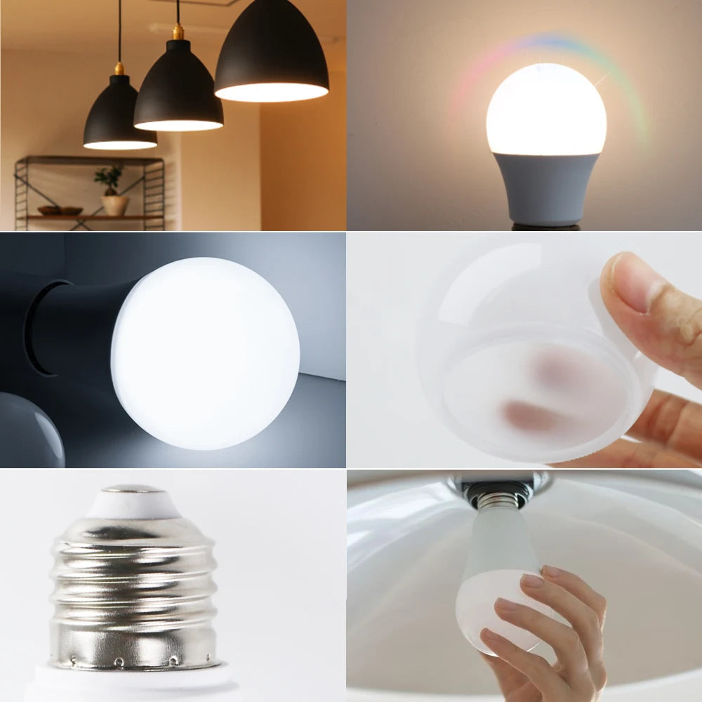 10-Pack E27 LED Bulbs 3W–18W 220V | Warm & Cool White LED Light Bulbs HIP