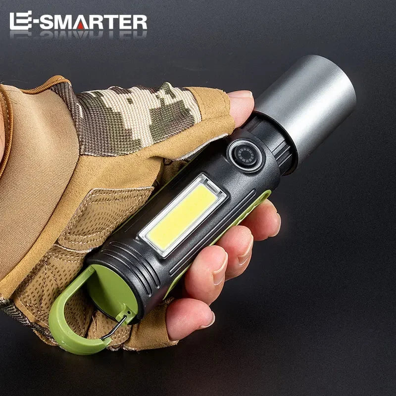 ESMARTER LED Flashlight Variable Zoom COB Floodlight – 500M LED Flashlight HIP