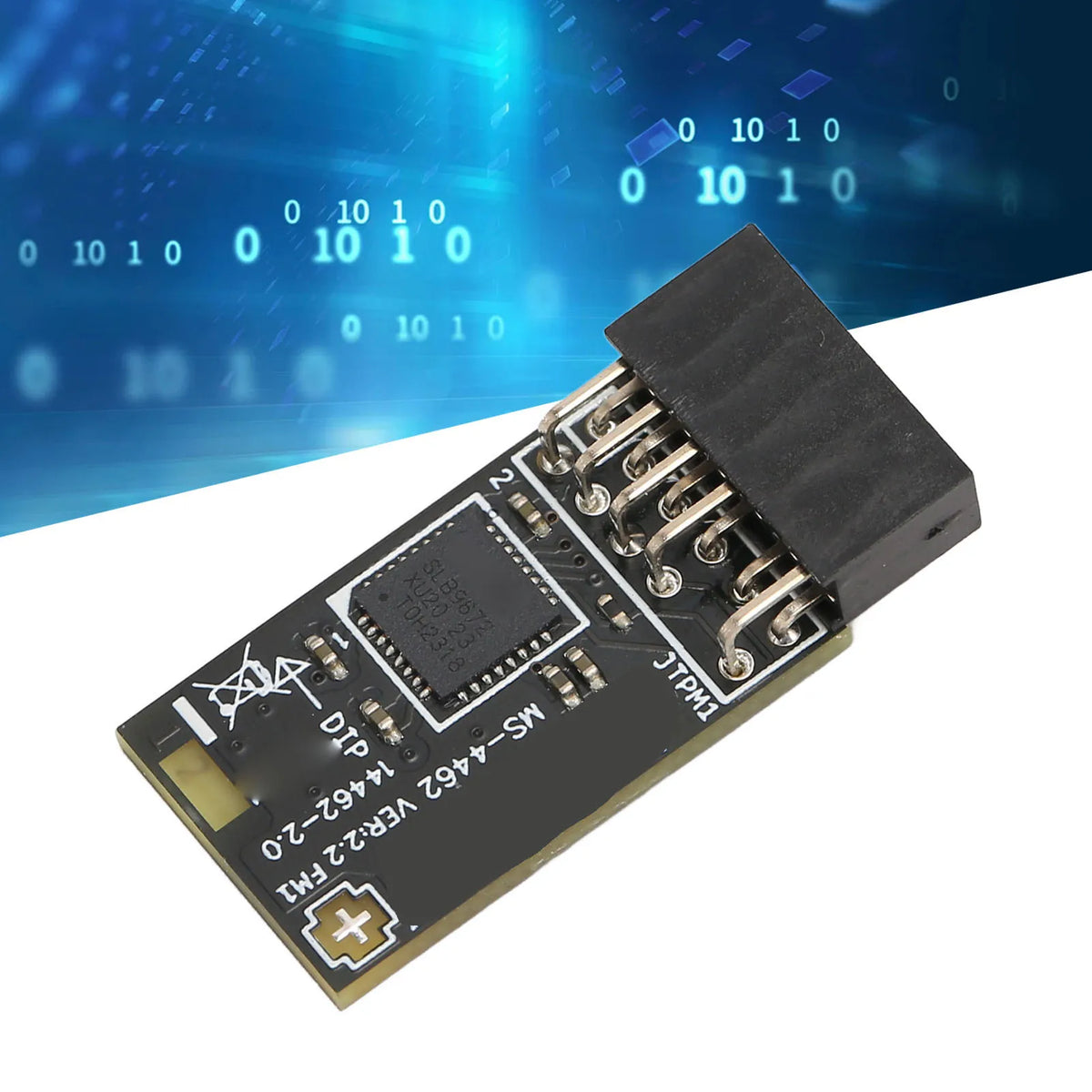 TPM Encryption Security Module SPI 12‑1Pin TPM2.0 Module Replacement Stable Performance Secure Storage for B550 Motherboards HIP