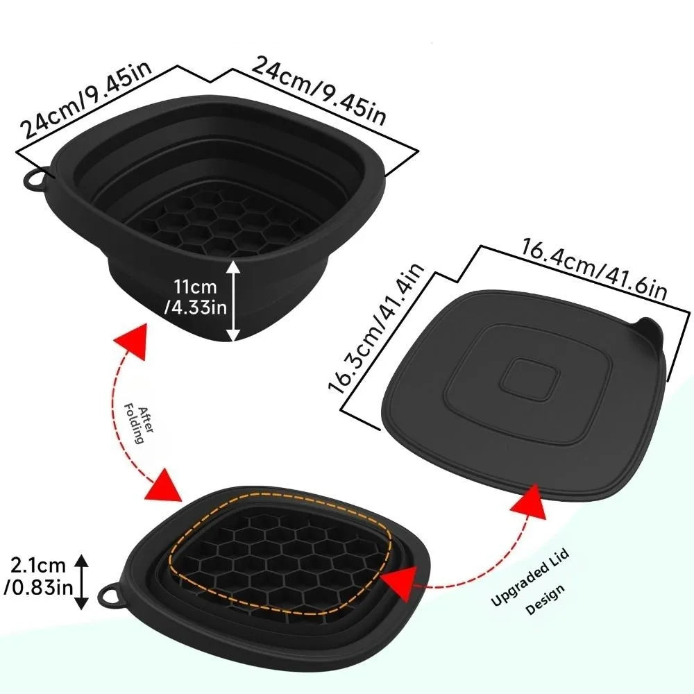 Foldable Silicone Face Ice Bath Bowl with Built-In Ice Tray Facial Ice Bath Bowl HIP