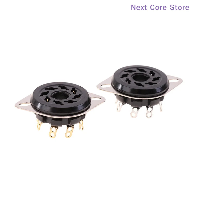 8-Pin Octal Bakelite Tube Socket S8WPF – KT88 EL34 6SN7 Vacuum Tube Socket HIP