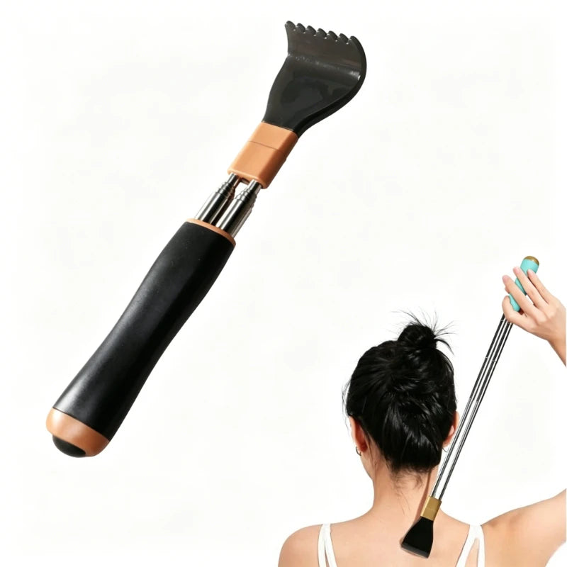 Stainless Steel Retractable Scratcher Portable Telescopic Back Scratcher Itch Massage Tool Adjustable Double Pole Scratcher Gift HIP
