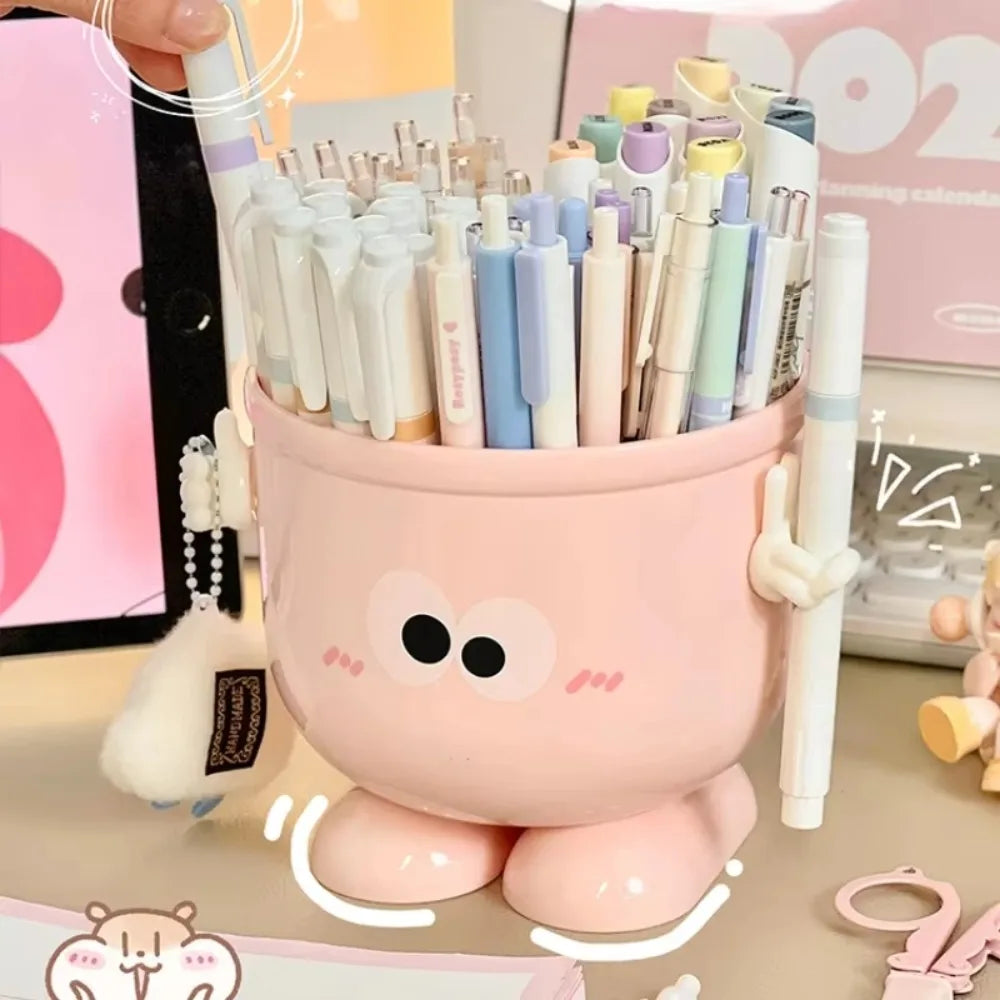 Cute Cartoon Pen Holder – Plastic Desktop Desk Organizer Desktop Pen Organizer HIP