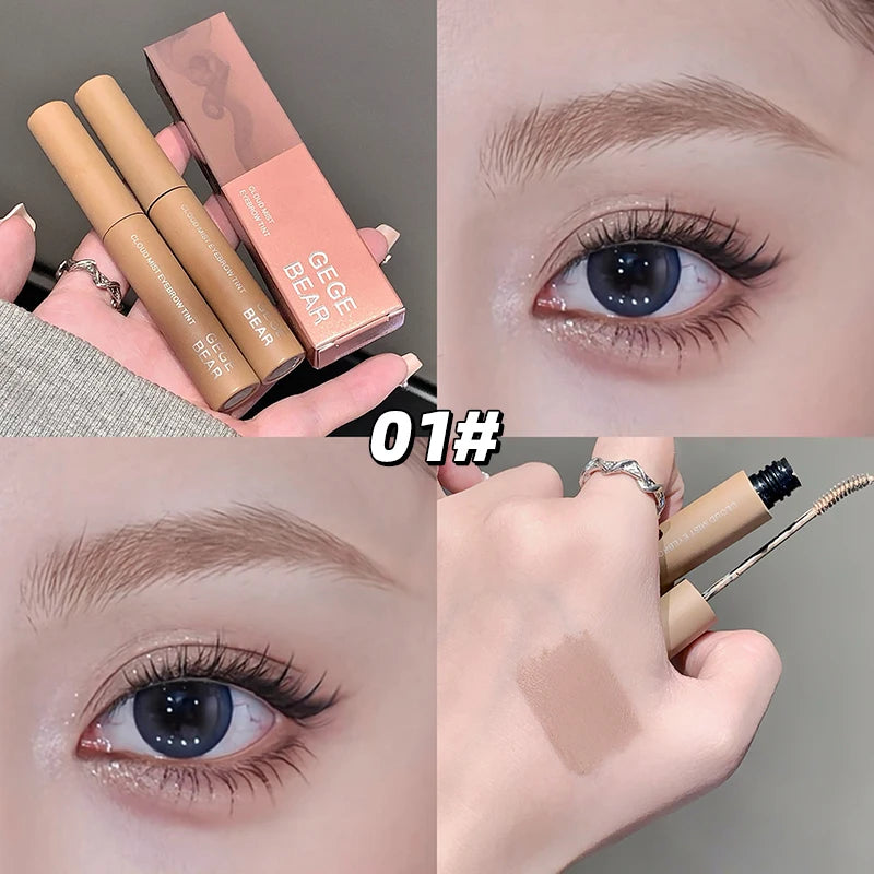 Misty Pink Eyebrow Dyeing Enhancer Waterproof & Sweatproof Tint for Natural Look Long-Lasting Smudge-Proof Mascara Makeup HIP 01