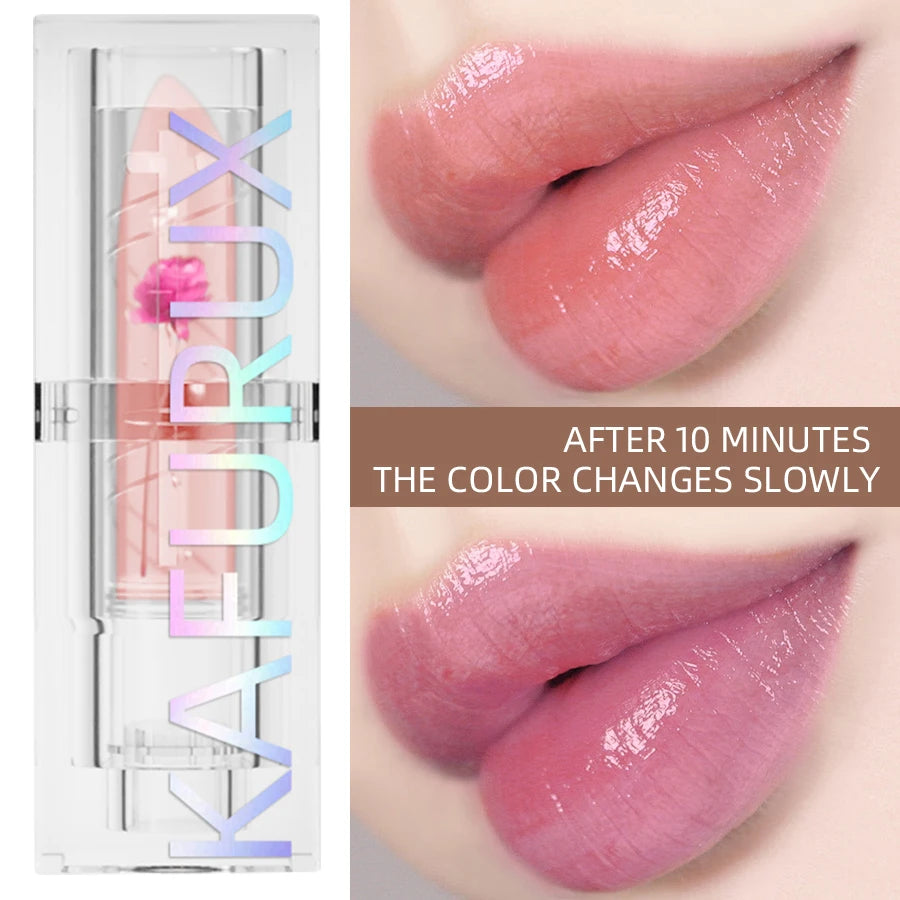 Temperature Jelly Color Changing Glitter Lipstick Moisturizing Lip Tint Makeup Pink Sexy Lip Balm Lips care lip Makeup Women HIP