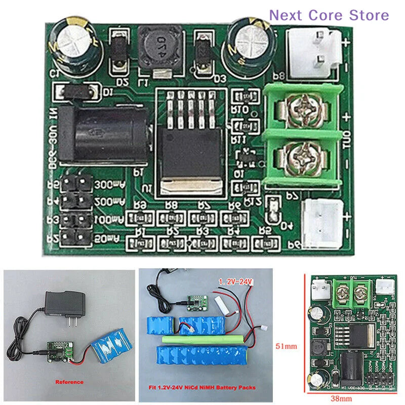 Ni-Cd Ni-MH Battery Charger Module 1.2–24V PCB Board Battery Charger Module HIP