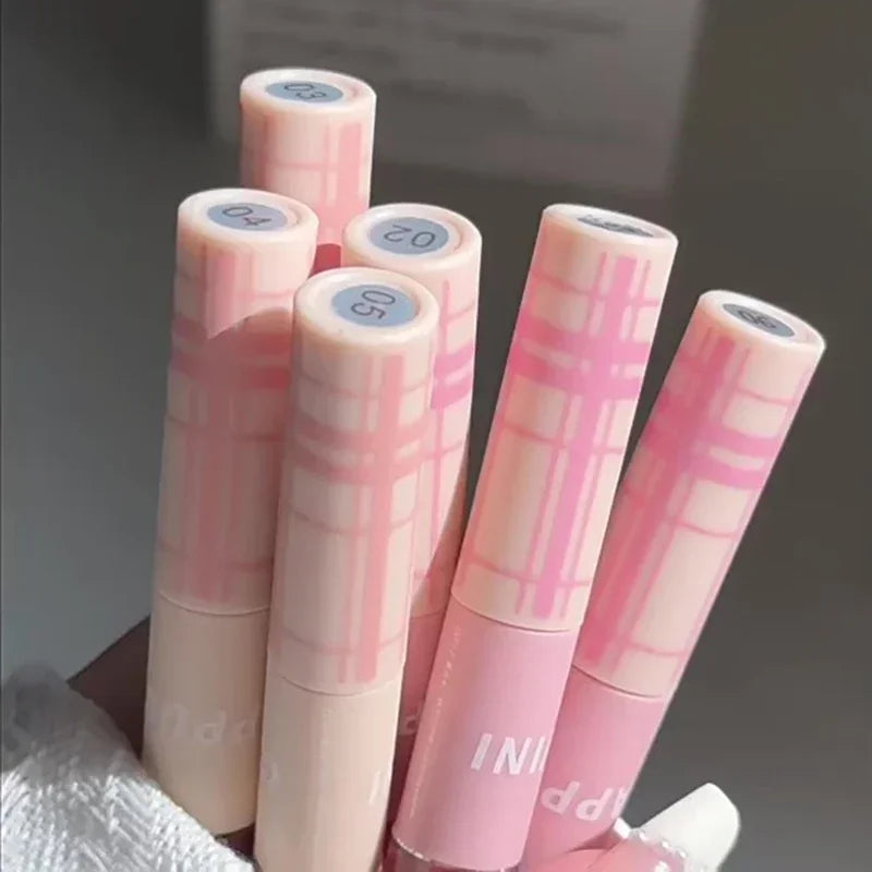 Double End Lip Glaze Sexy Long Lasting Red Tint Makeup Lip Mud Full Gloss Mirror & Matte Velvet Liquid Lipstick Korean Cosmetics HIP