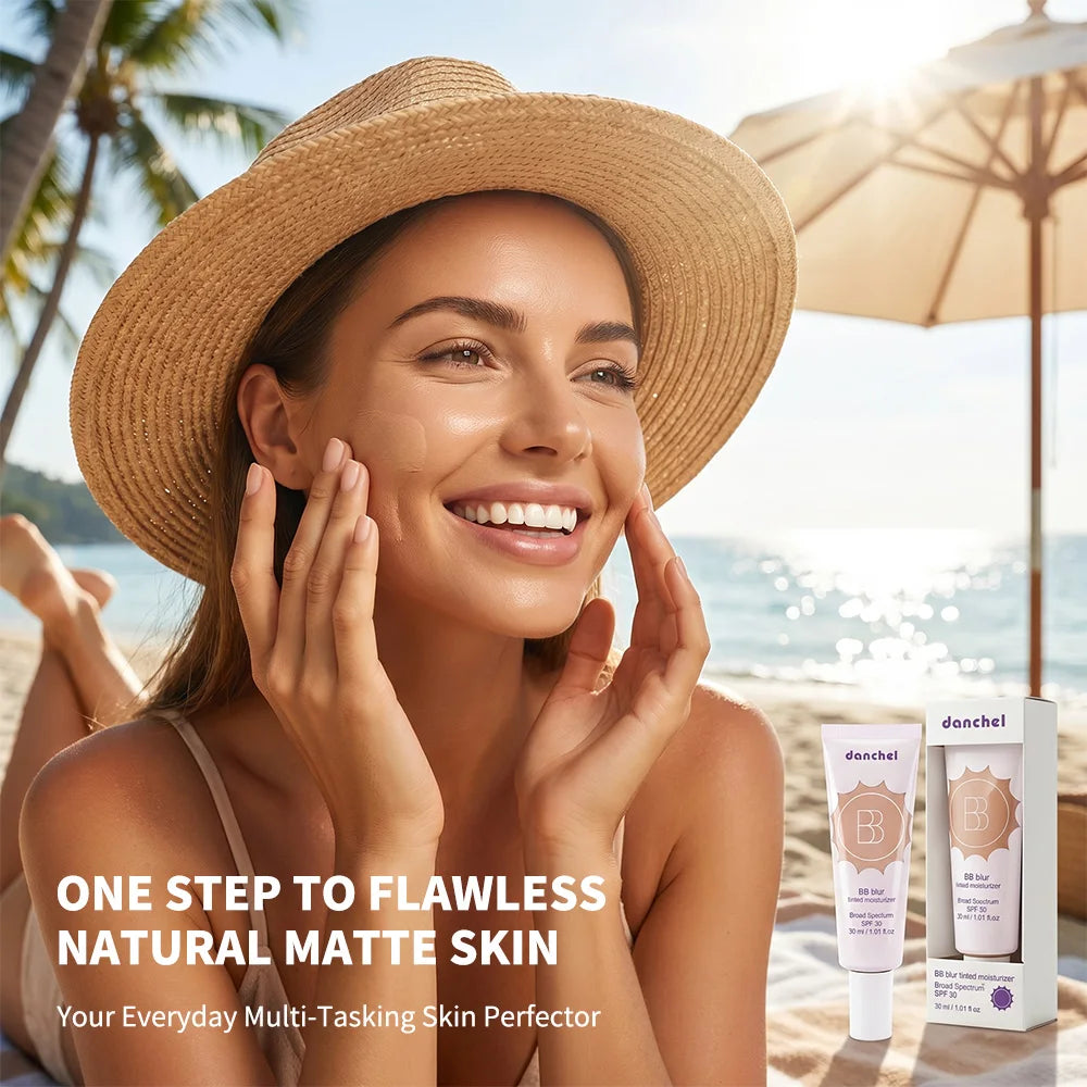 SPF30 BB Blur Tinted Moisturizer Medium Coverage Even Skin Tone Lightweight Sun Protection Face Makeup HIP