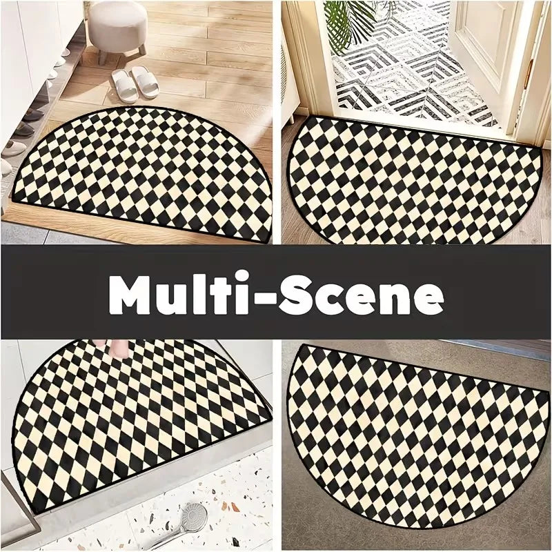 Semi-Circular Anti-Slip Door Mat – Modern Entrance Rug Entrance Door Mat HIP