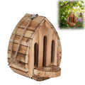 Butterfly House Butterfly Habitat Garden Wooden Butterfies Houses with Feeder Hanging Garden Decoration Natural Nesting Box HIP A