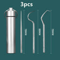 RUZOFO Reusable Aluminum Toothpick Set | 3–7 Pcs Portable Reusable Toothpick Set HIP C625-Silver 3pcs