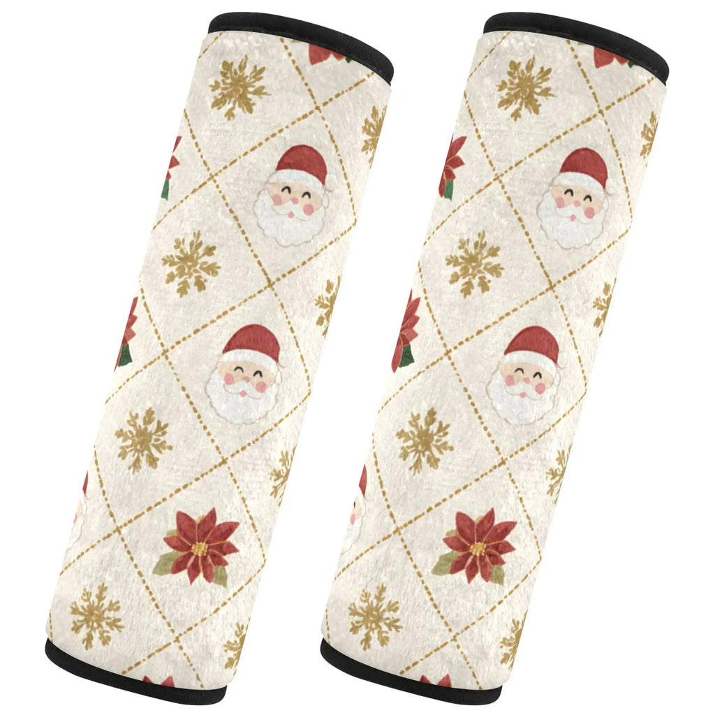 Christmas Seat Belt Covers 2 Pack – Soft Flannel Padded Universal Seat Belt Cover HIP