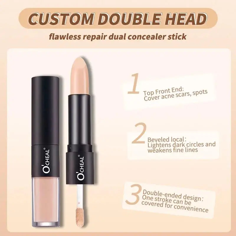 OCHEAL Double-Ended Concealer Stick – Waterproof, Oil Control Dual Concealer Stick HIP
