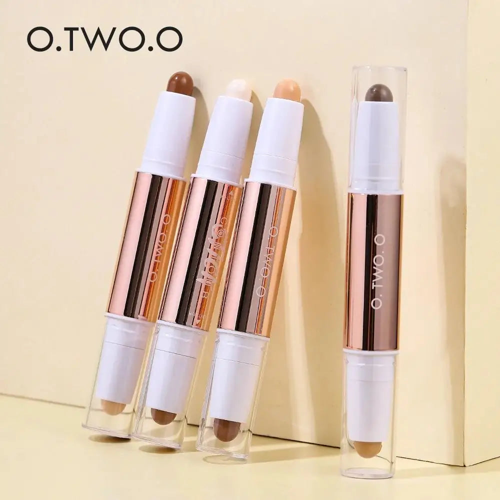O.TWO.O Double-Ended Concealer & Contour Stick – Waterproof Concealer Contour Stick HIP