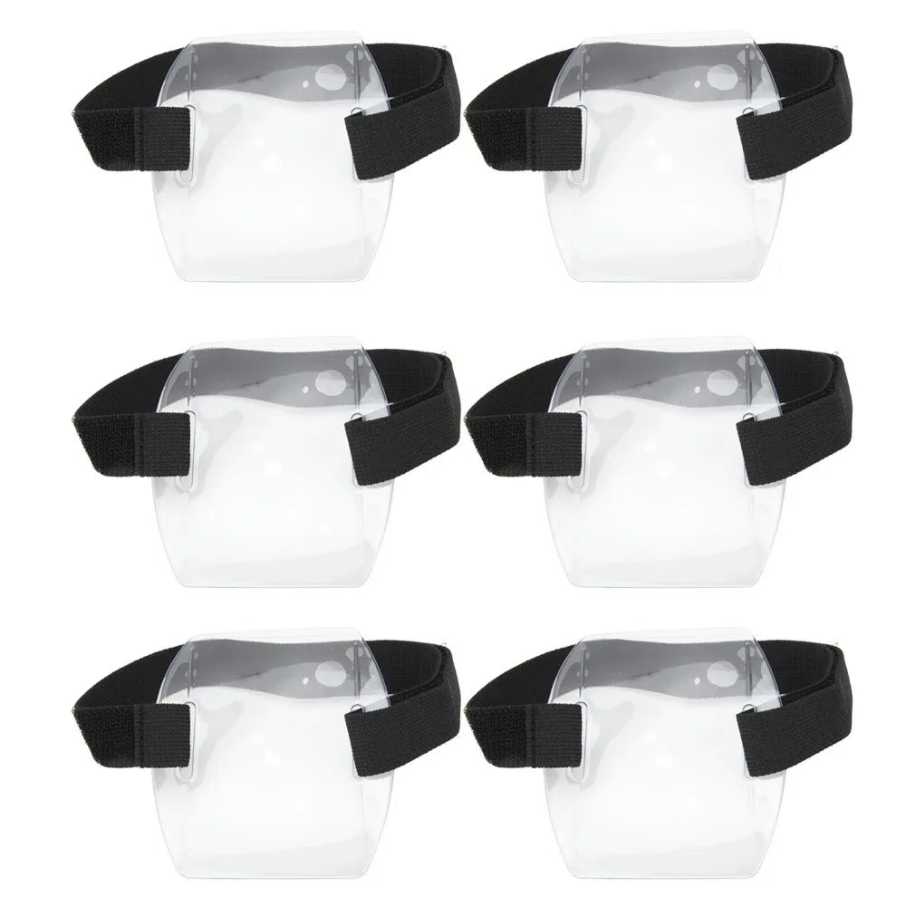 6-Pack Waterproof PVC Armband ID Badge Holders | Hook & Loop Armband Badge Holder HIP 6Pcs