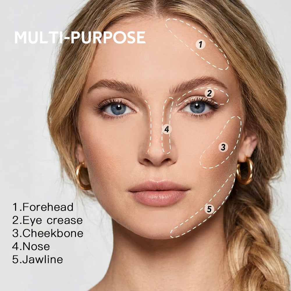 Long Lasting Compact Powder Waterproof Sweatproof Soft Matte Oil Control Setting Powder Face Makeup Cosmetic HIP