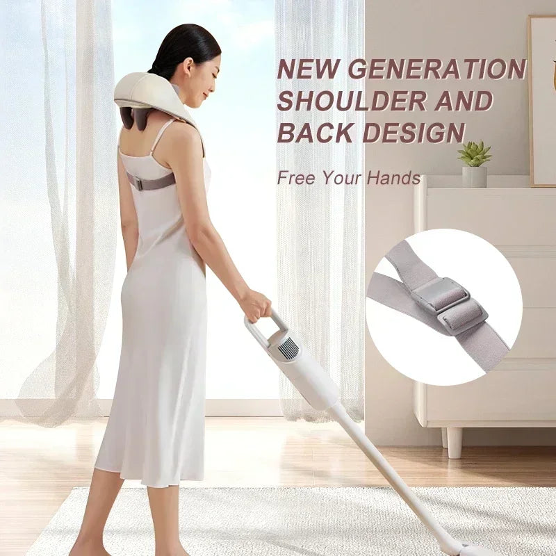 PAQIN 5D Shiatsu Neck & Shoulder Massager Shawl with Heat Shiatsu Massage Shawl HIP