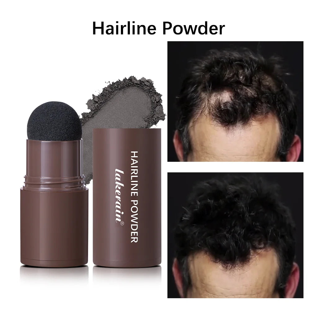 2pcs Waterproof Hairline & Quick Touch-Up Hair Stick Root Concealer Pen Instant Grey Coverage with Easy Blend Powder Stick Set HIP