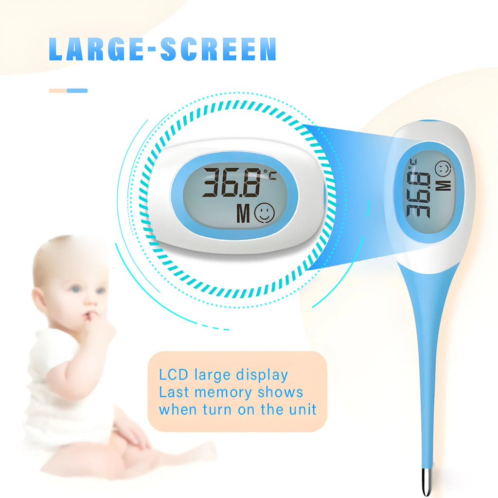 Digital 8s LED Thermometer – Oral & Armpit for Baby & Pets Digital Thermometer HIP