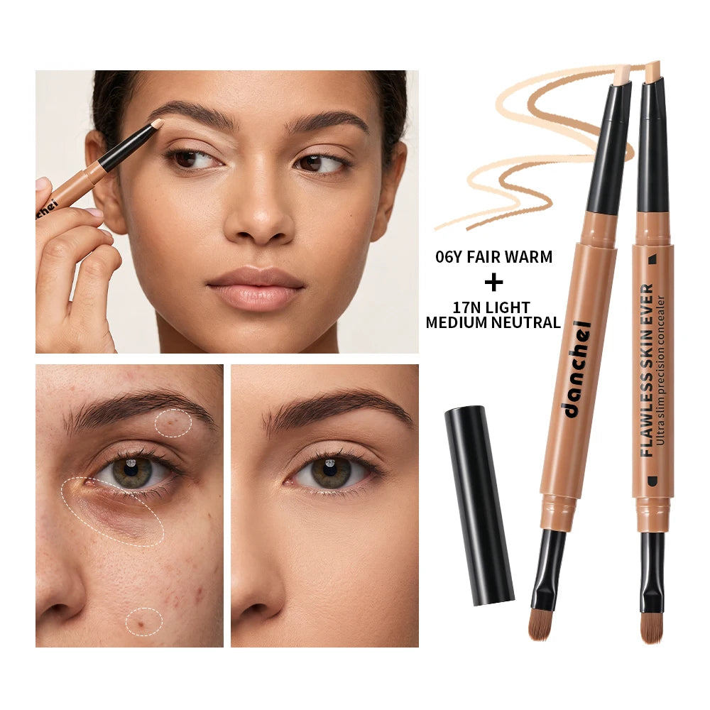 Waterproof Lip Concealer Pen & Eyebrow and Lip Concealer Pen Full Coverage Waterproof Contour Face Acne Scar Concealer Stick HIP