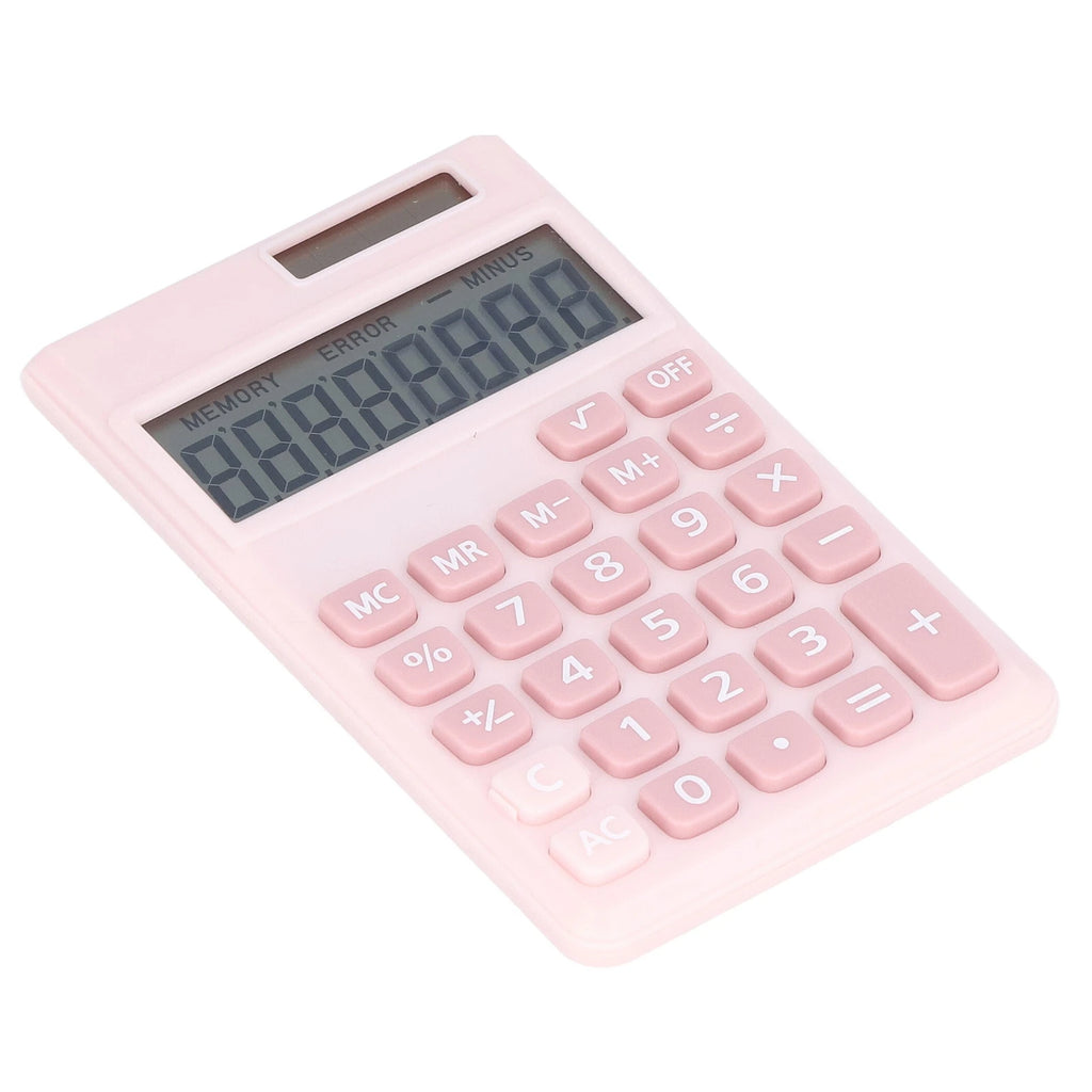 Calculators 8 Digit Solar Battery Dual Power Handheld Calculator with Large LCD Display Big Sensitive Button Calculators HIP