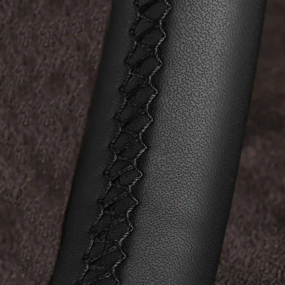 Carbon Fiber Leather Steering Wheel Cover – 38cm Universal Steering Wheel Cover HIP