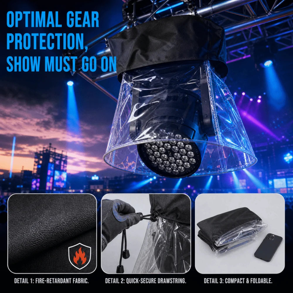 Waterproof Flame-Retardant Stage Light Rain Cover | LED Par Stage Light Cover HIP